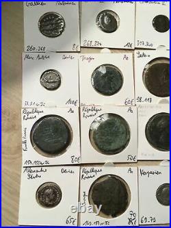 16 Monnaies Romaines Sesterces Deniers Antoniniens