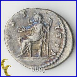 198-200 Ad Septimius Severus Ar Denier (Extra Fin, XF) Laodicea Ivstitia
