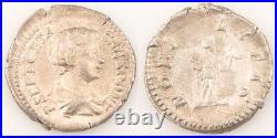 199 Ad Romain Impérial Ar Denier Pièce Argent XF+ Geta Nobilitas Rome Mint S7184