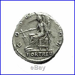 2372 Trajan (98-117), Denier frappé en 114-117, Revers Fortuna Redux, RIC 308