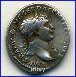 (2413) RARE (R1) DENIER de TRAJAN (S P Q R OPTIMO PRINCIPI)