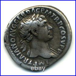 (2430) RARE (R1) DENIER de TRAJAN (S P Q R OPTIMO PRINCIPI.)