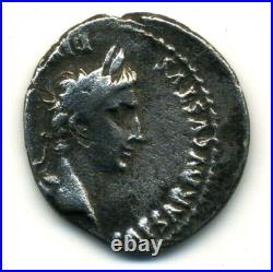 (3119) RARE (R1) DENIER D'AUGUSTE (AUGUSTUS, CAIUS and LUCIUS)