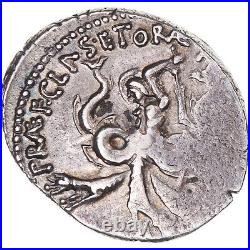 #341137 Monnaie, Sextus Pompeius Magnus, Denier, 42-40 BC, Sicily, TTB+, Argen