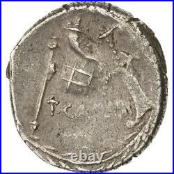 #491434 Monnaie, Carisia, Denier, 46 BC, Rome, TTB, Argent, Crawford464/3b