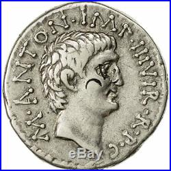 #492968 Monnaie, Marc Antoine et Octave, Denier, 39 BC, TTB+, Crawford 528/2b