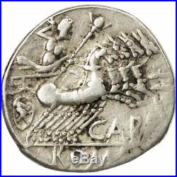 #511240 Monnaie, Papiria, Denier, Rome, TTB, Argent, Crawford276/1