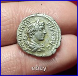 #65-113 CARACALLA Denier VICT PART MAX Ric. 144b 3,48g