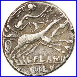 #904250 Monnaie, Flaminia, Denier, Rome, TB+, Argent, Crawford302/1
