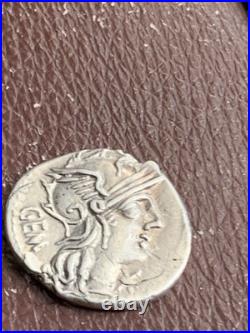 Aburia, Aburius GEMINUS Denier Argent. Rome, TTB+ Argent