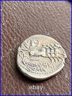 Aburia, Aburius GEMINUS Denier Argent. Rome, TTB+ Argent