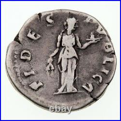 Ancien Rome Hadrian Argent Denier D'Argent 117 138 Ad Fin État