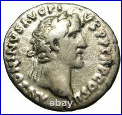 Antoninus Pius & Marcus Aurelius comme César AR Denier, 141 après JC