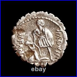 Aquillia, Denier Serratus, Rome, 71 av. J. C, TTB+