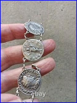 Bracelet 6 deniers argent empereurs romains