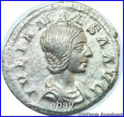 C3810 Rare Roman Empire Denier Julia Maesa Laetitia Pvbl Silver AU M offer