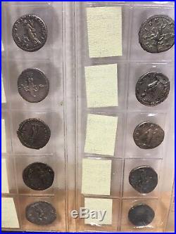 Collection de 18 deniers romains en argent monnaies impériales