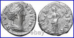DIVA FAUSTINA I Denier En Argent Épouse D'Antonin Le Pieux Monnaie Romaine
