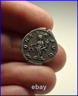 Denier Caracalla MONETA AVG, Monnaie Romaine, Roman Coin