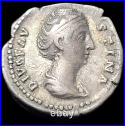 Denier De Faustine En Argent