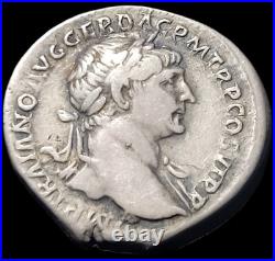 Denier De Trajan En Argent