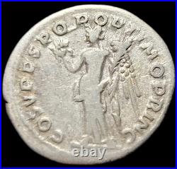 Denier De Trajan En Argent