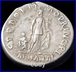 Denier De Trajan En Argent