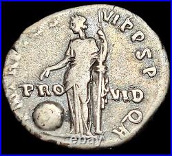 Denier De Trajan En Argent