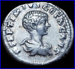 Denier En Argent De Caracalla