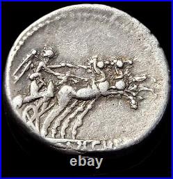 Denier En Argent De Claudius 4.01 Gr