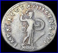 Denier En Argent De Domitien