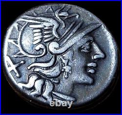 Denier En Argent De Flavus