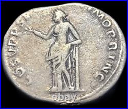 Denier En Argent De Trajan