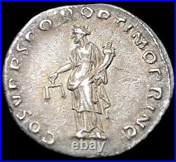 Denier En Argent De Trajan