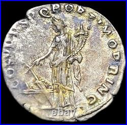 Denier En Argent De Trajan