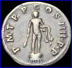 Denier En Argent De Trajan