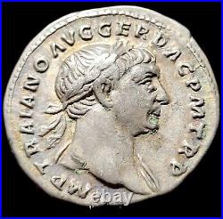 Denier En Argent Trajan