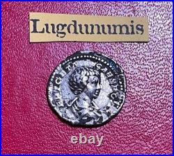 Denier GÉTA PRINC IV-VENT-VTIS. 200 Rome en argent TTB+