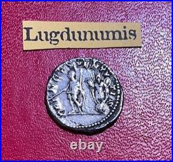 Denier GÉTA PRINC IV-VENT-VTIS. 200 Rome en argent TTB+