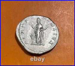 Denier JULIA DOMNA 203 Rome argent TTB