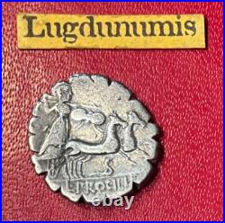 Denier PROCILIA Denier serratus Argent rare Rome