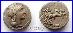 Denier Romain Argent Claudius Pulcher 41bc Roman Silver Denarius Ancient Coin