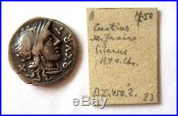 Denier Romain Argent Curtius 116 Bc Roman Silver Denarius Ancient Coin