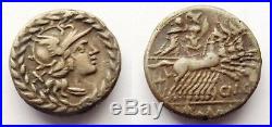 Denier Romain Argent Gellius 138 Bc Roman Silver Denarius Ancient Coin