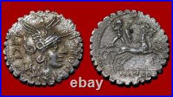 Denier Romain Porcia Denier Serratus, Bige, Narbone, SUP, R2 220DPP1