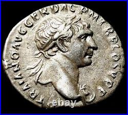 Denier Trajan En Argent