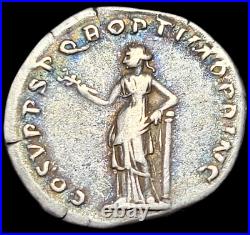 Denier Trajan En Argent