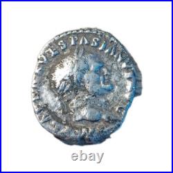 Denier Vespasien 69/79 p 3,13 dia. 17 mm RARE Frapper En Longueur détails. Plus