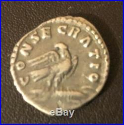 Denier d'argent, Rome, vers 139, sous Antonin Très Rare Aigle de lEmpereur