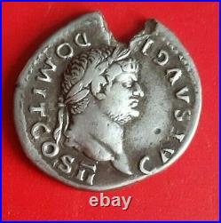 Denier de L'empire Domitien Rome 73 en Argent